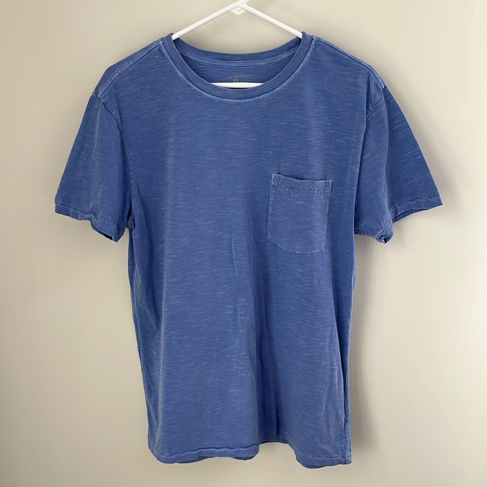 BASS Short Sleeve Ocean Blue Pocket T-Shirt